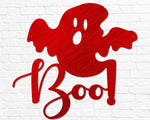 Halloween "Boo" Ghost Sign - Old West Iron