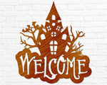 Haunted House Welcome Sign - Old West Iron