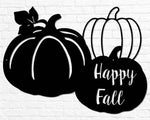 Happy Fall Pumpkins Cutout - Old West Iron
