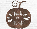 Trick or Treat Pumpkin Sign - Old West Iron