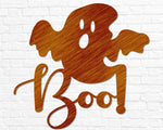 Halloween "Boo" Ghost Sign - Old West Iron