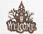 Haunted House Welcome Sign - Old West Iron