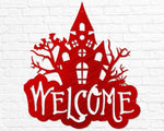 Haunted House Welcome Sign - Old West Iron