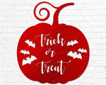 Trick or Treat Pumpkin Sign - Old West Iron