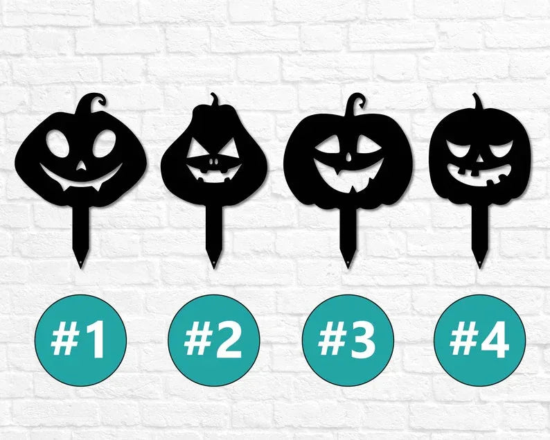 Shadow Casting Halloween Garden Stakes - Old West Iron