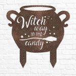Halloween Witch Sign for Outdoor - Old West Iron
