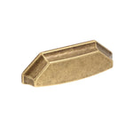 Retro Antique Brass Drawer Cup Pulls - Old West Iron