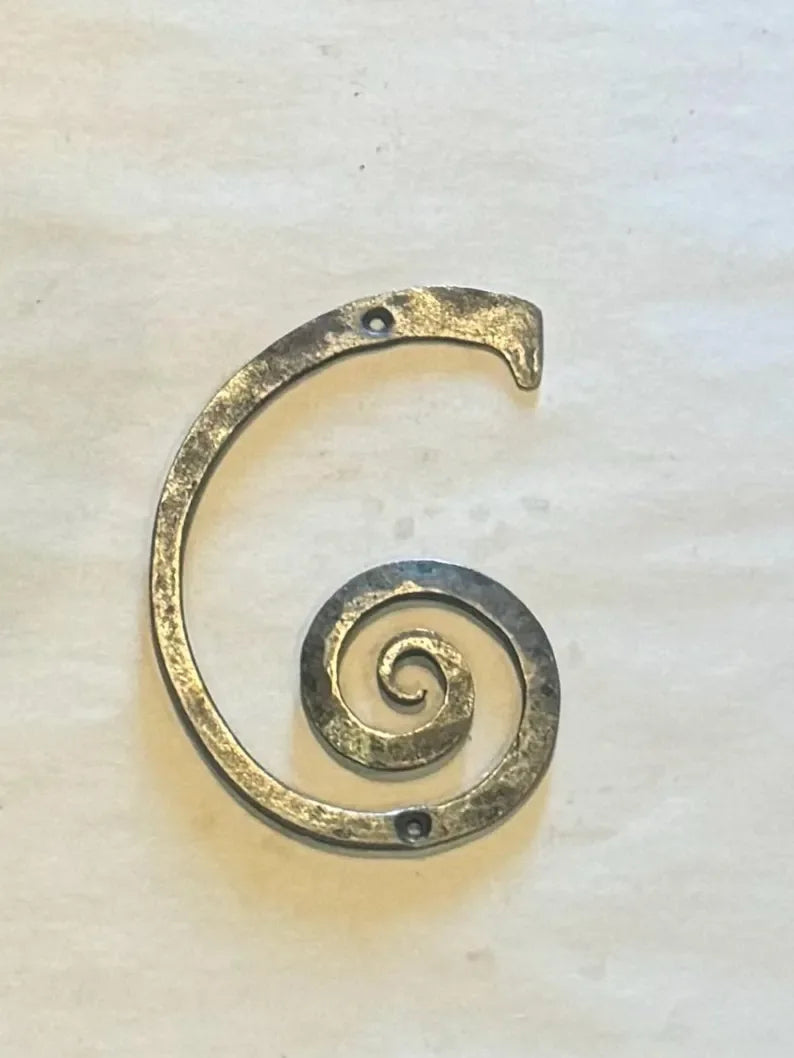 Hand Forged Iron House Numbers - Old West Iron