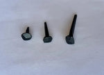 Set of 15 Black Rose Head Nails - Old West Iron