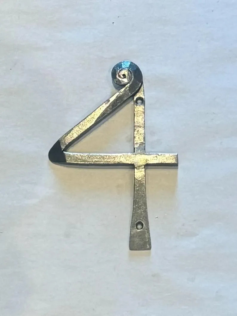 Hand Forged Iron House Numbers - Old West Iron