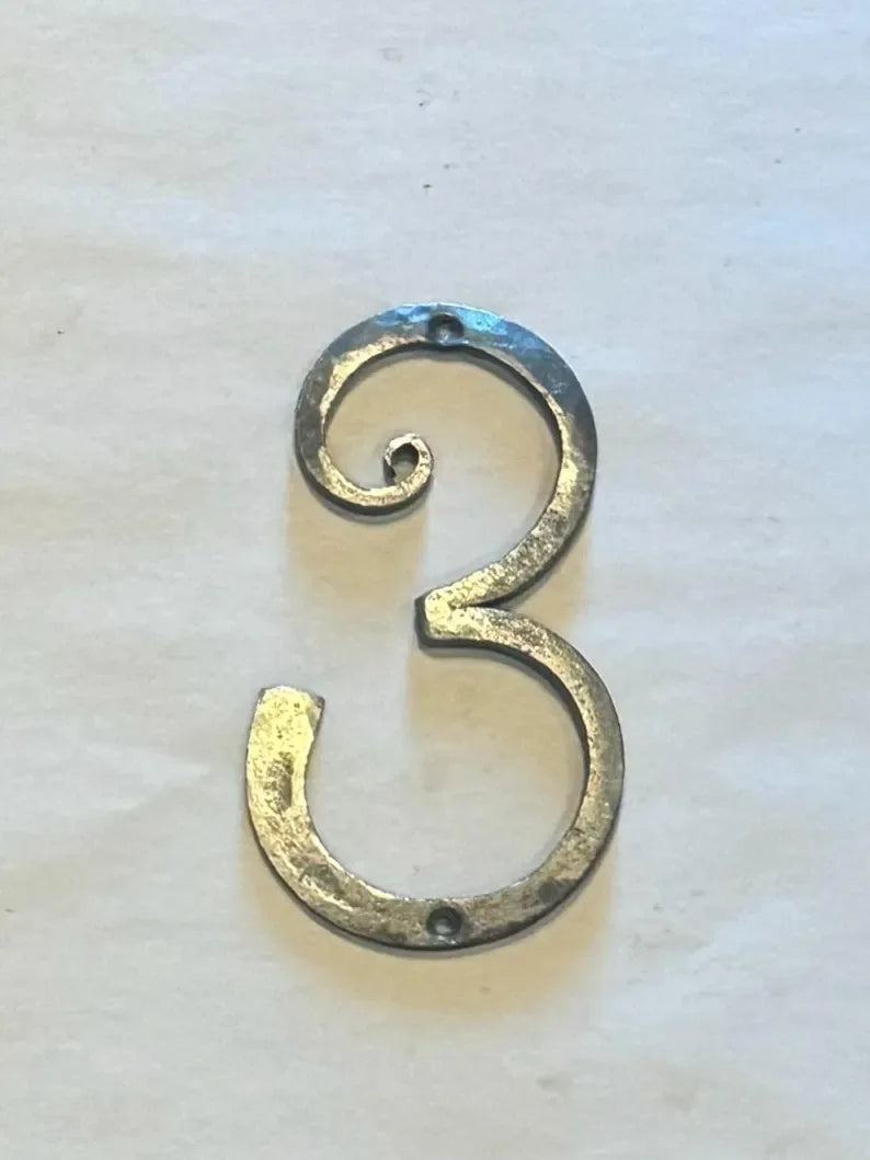 Hand Forged Iron House Numbers - Old West Iron
