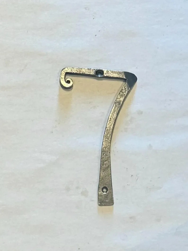 Hand Forged Iron House Numbers - Old West Iron