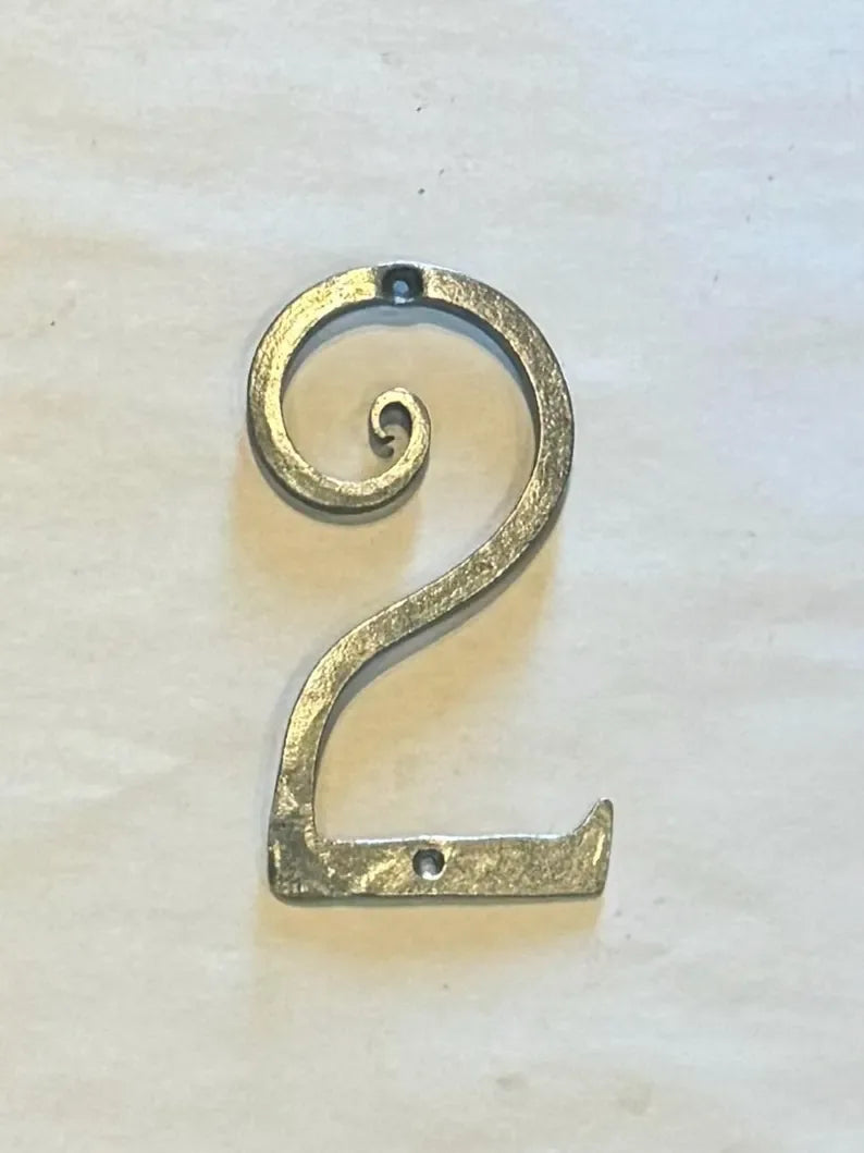 Hand Forged Iron House Numbers - Old West Iron