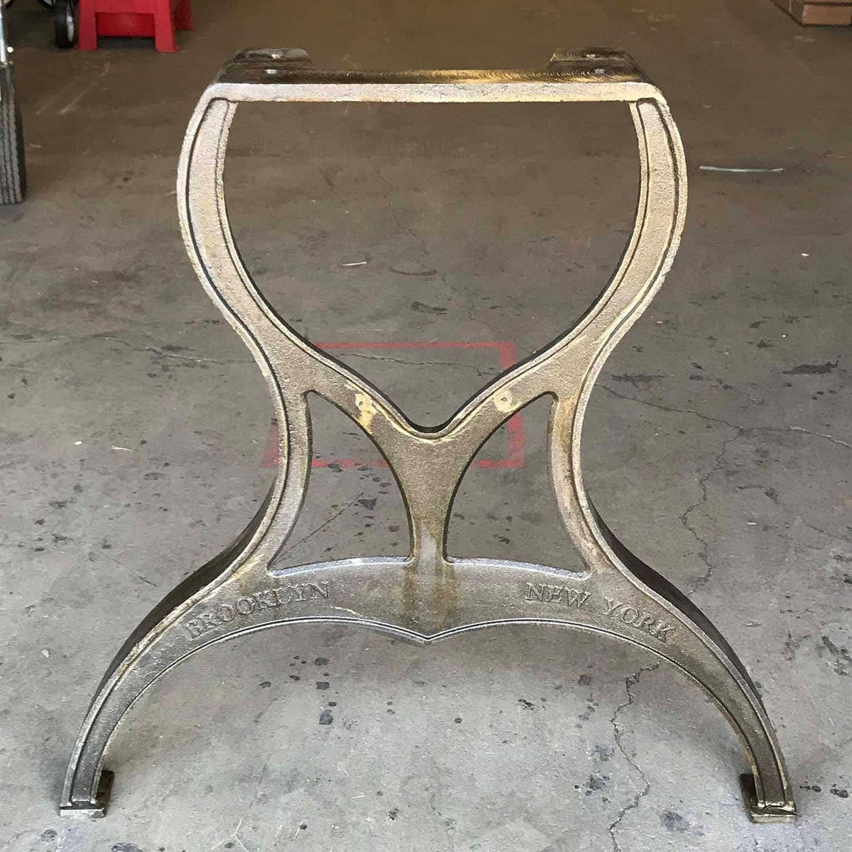 CLEARANCE- LIMITED STOCK Cast Iron Dining Table Legs, 2 pack - Old West Iron
