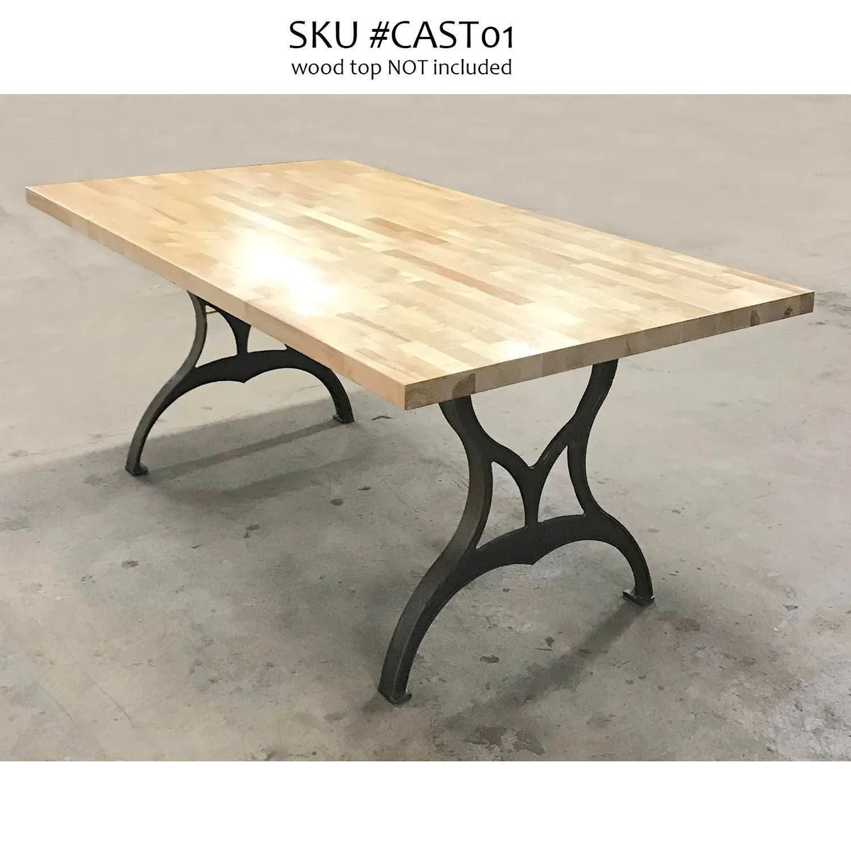 CLEARANCE- LIMITED STOCK Cast Iron Dining Table Legs, 2 pack - Old West Iron