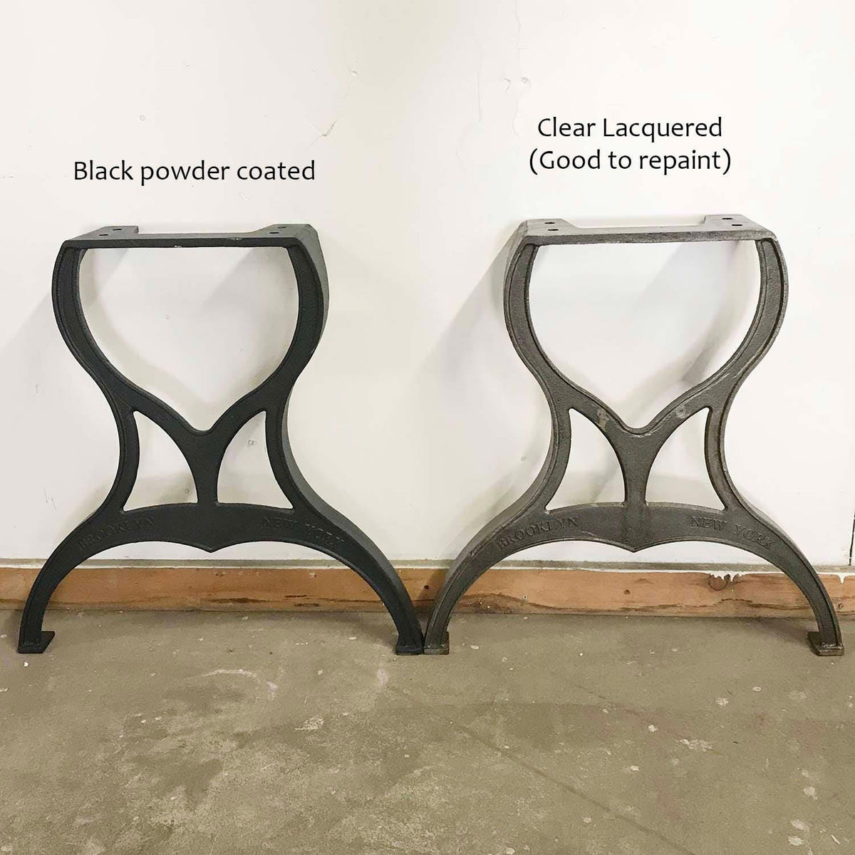 CLEARANCE- LIMITED STOCK Cast Iron Dining Table Legs, 2 pack - Old West Iron