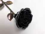 Hand-Forged Black Metal Rose - Old West Iron