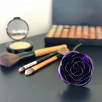 Hand Forged Purple Metal Rose - Old West Iron