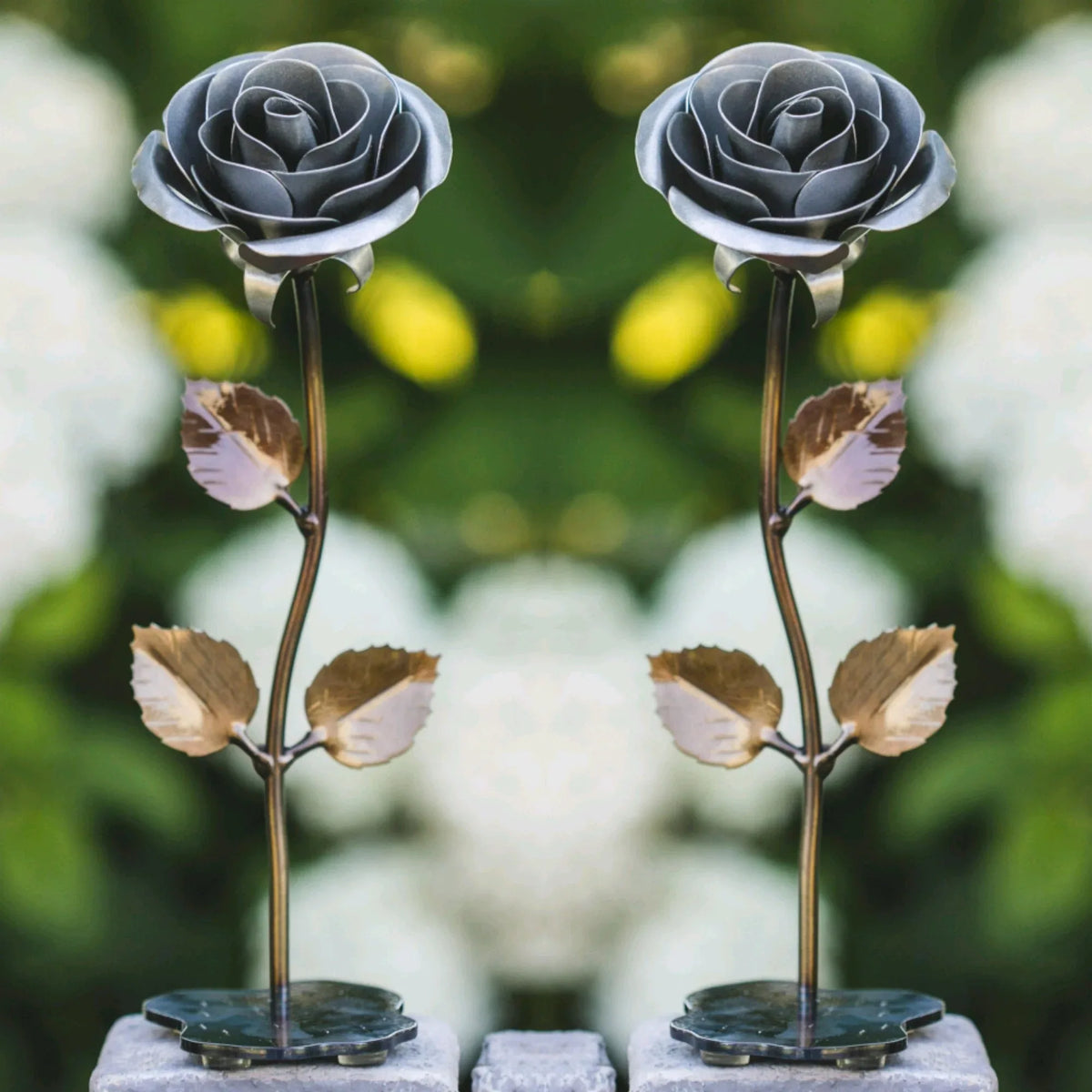 Silver Steel Rose - Old West Iron