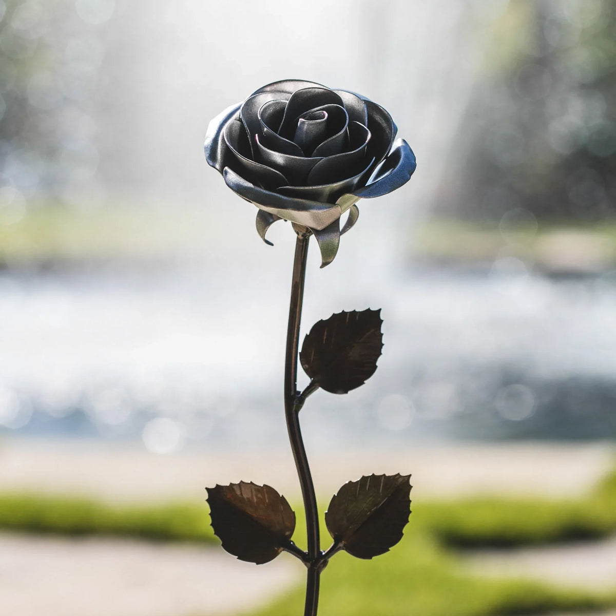 Silver Steel Rose - Old West Iron