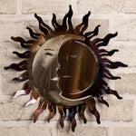 Wrought Iron Sun and Moon Wall Art - Old West Iron