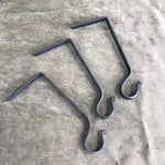 Mantel Hook, Stocking Hanger, Christmas Stocking Hook, Handforged Hanger, Hand Forged Hook, Blacksmith Mantle Hook - Old West Iron