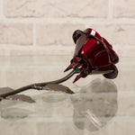 Hand-Forged Iron Red Rose - Old West Iron