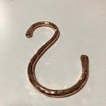 Handcrafted Hammered Copper S Hook - Old West Iron