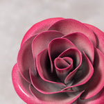 Hang Forged Pink and White Wrought Iron Rose - Old West Iron