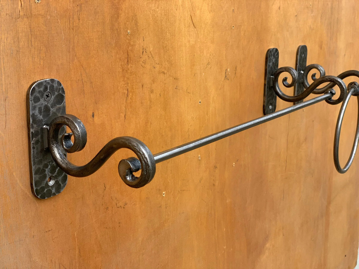 Rustic Bathroom Hardware Set - Old West Iron