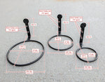 SET of 3, Wrought Iron Flowerpot RingHolder Wall Brackets - Old West Iron