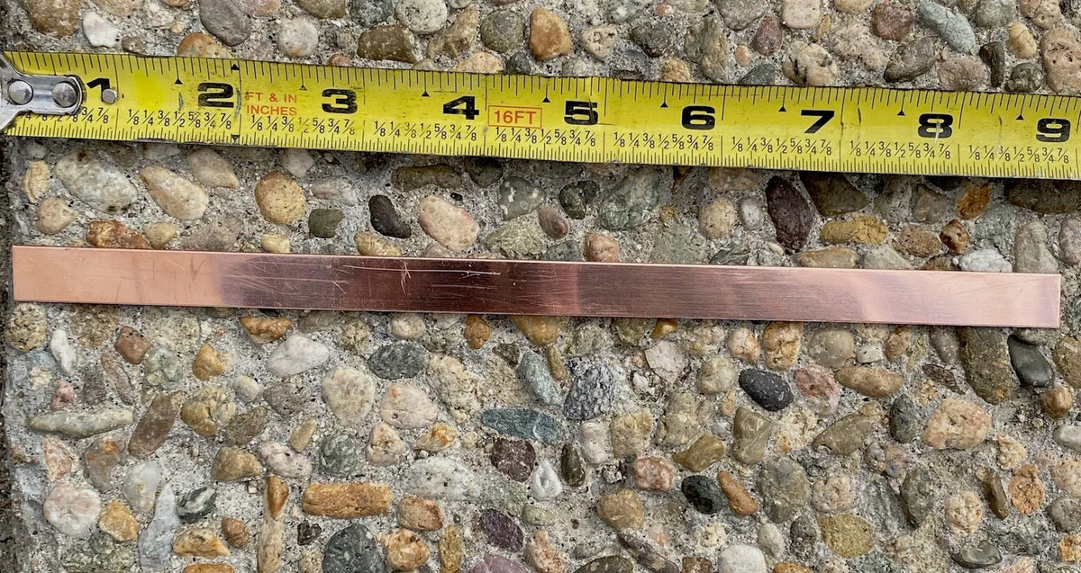 Copper Thin Metal Strips- Raw - Old West Iron