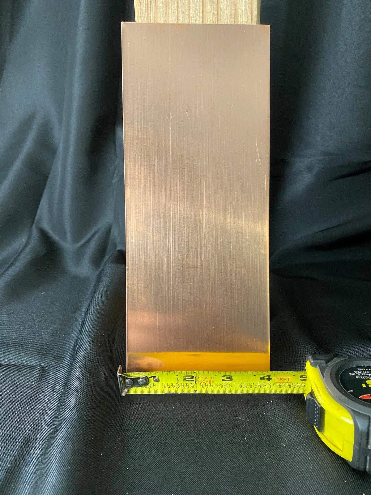 Raw Copper Metal Sheet 4"x10" 16 oz (aprox 24 gauge) - Old West Iron