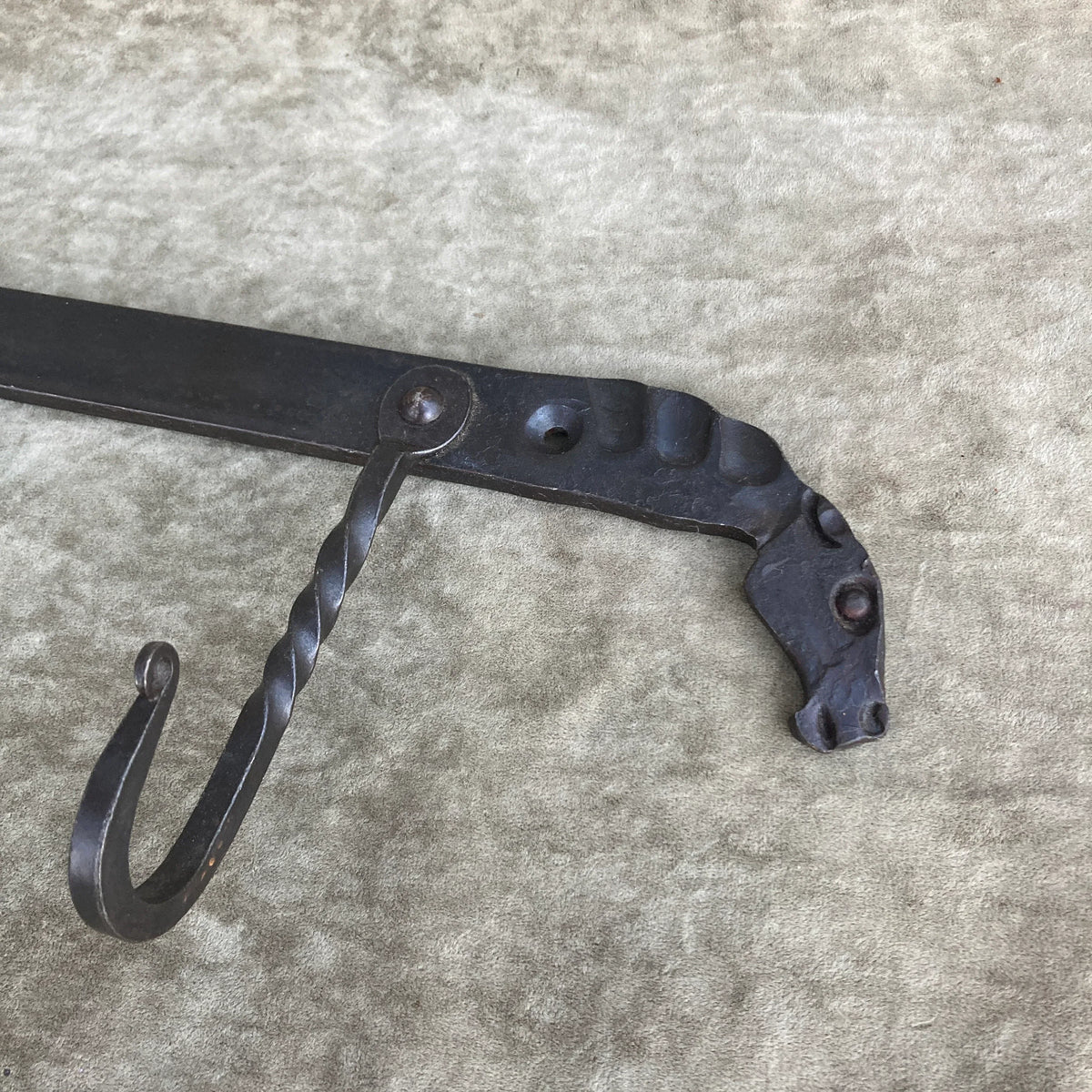 Handforged Iron Horse Hooks - Old West Iron