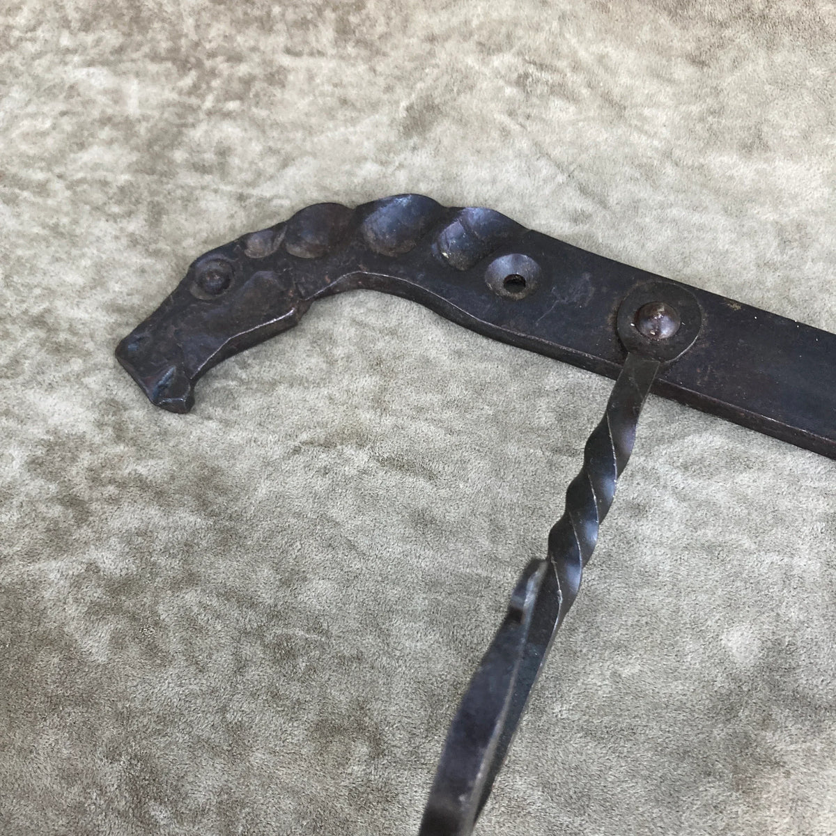 Handforged Iron Horse Hooks - Old West Iron