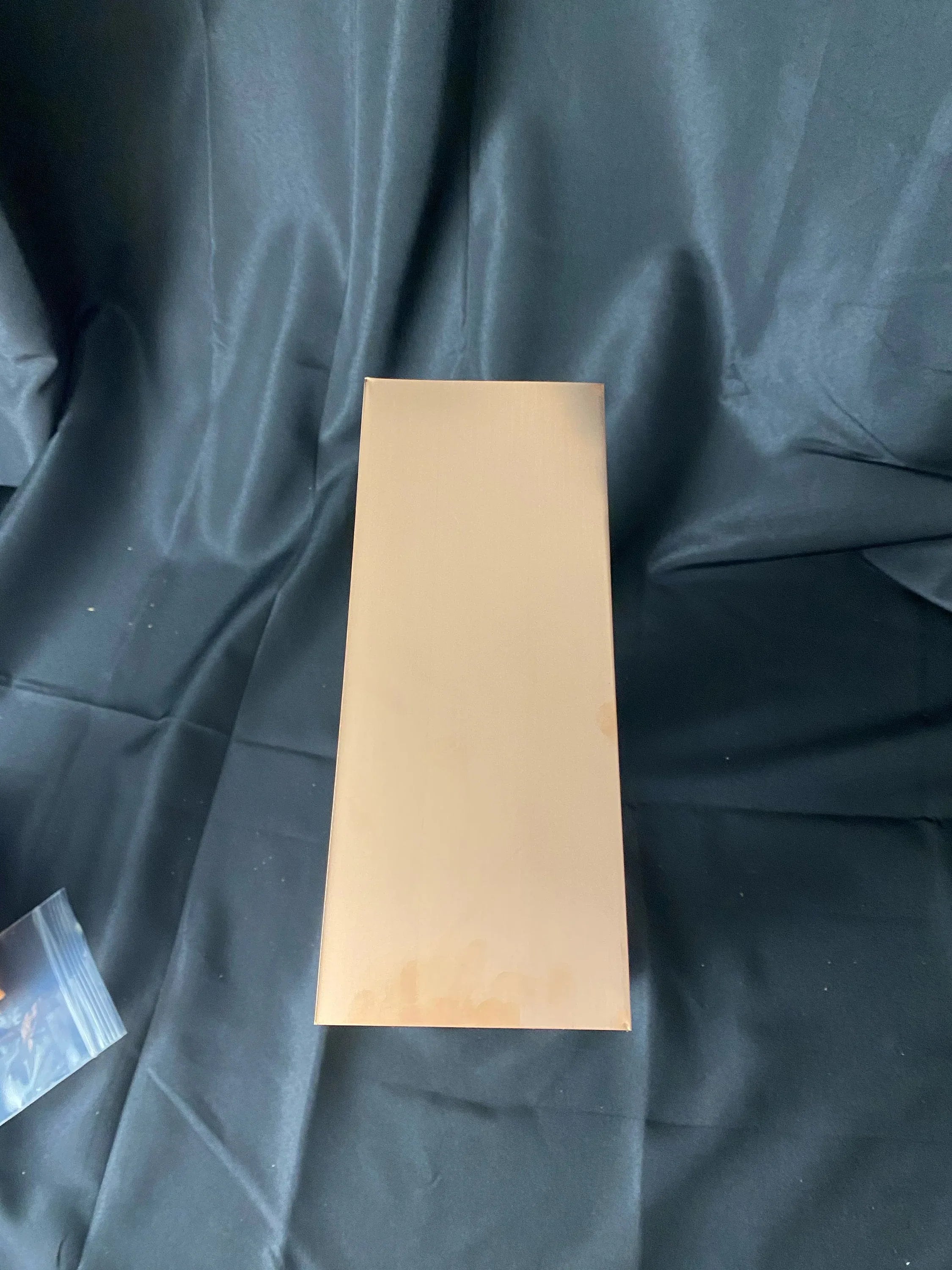 Raw Copper Metal Sheet 4"x10" 16 oz (aprox 24 gauge) - Old West Iron