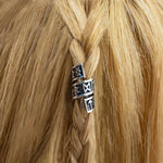 Viking Rune Beard Bead Coil Set (4-Pack) - Old West Iron