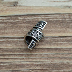 Viking Rune Beard Bead Coil Set (4-Pack) - Old West Iron