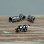 Viking Rune Beard Bead Coil Set (4-Pack) - Old West Iron