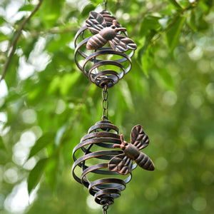 Antique Bronze Honeybee Rain Chain - Old West Iron