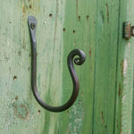 Hand Forged Thumbprint J Hooks - Old West Iron