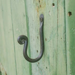 Hand Forged Thumbprint J Hooks - Old West Iron