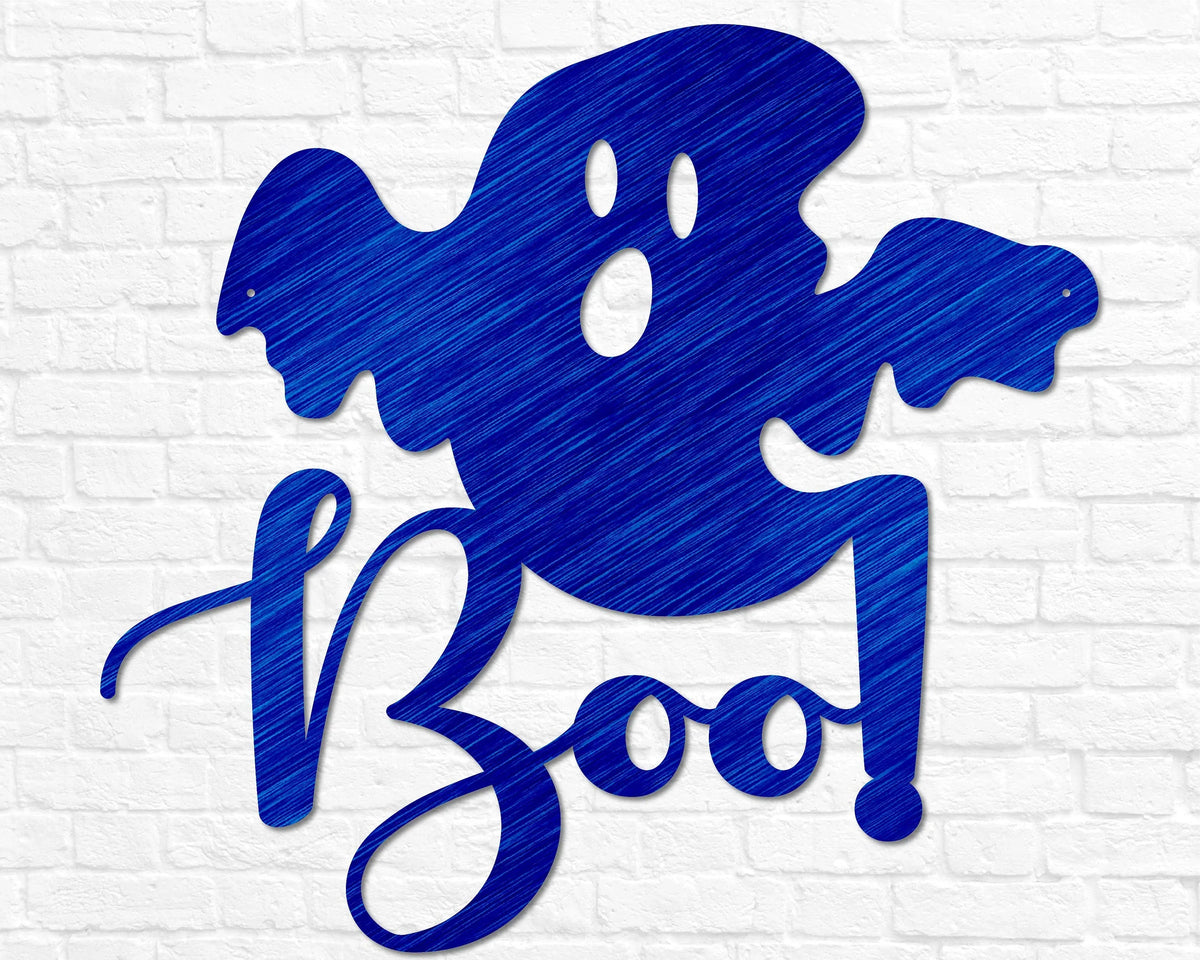 Halloween "Boo" Ghost Sign - Old West Iron