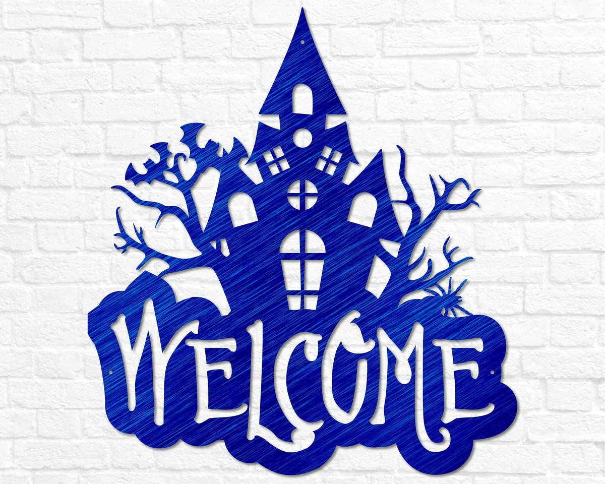 Haunted House Welcome Sign - Old West Iron