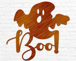 Halloween "Boo" Ghost Sign - Old West Iron