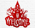 Haunted House Welcome Sign - Old West Iron