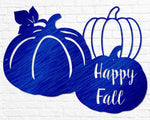 Happy Fall Pumpkins Cutout - Old West Iron