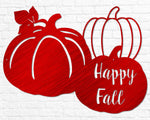 Happy Fall Pumpkins Cutout - Old West Iron