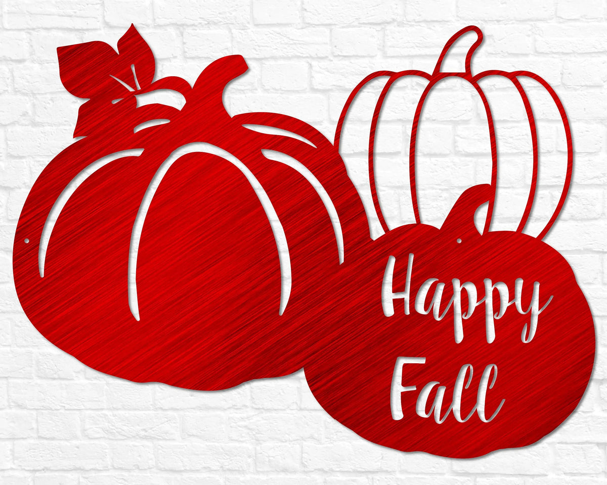 Happy Fall Pumpkins Cutout - Old West Iron