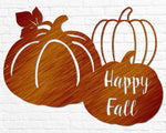 Happy Fall Pumpkins Cutout - Old West Iron
